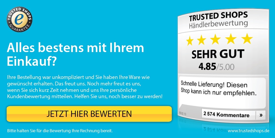 Jetzt bewerten! Vielen Dank!